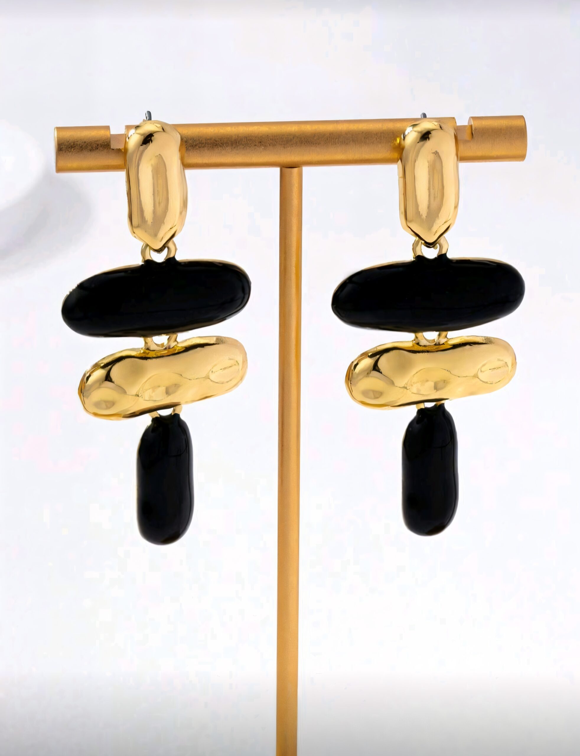 Pendientes Zaira Negro: imagen 1